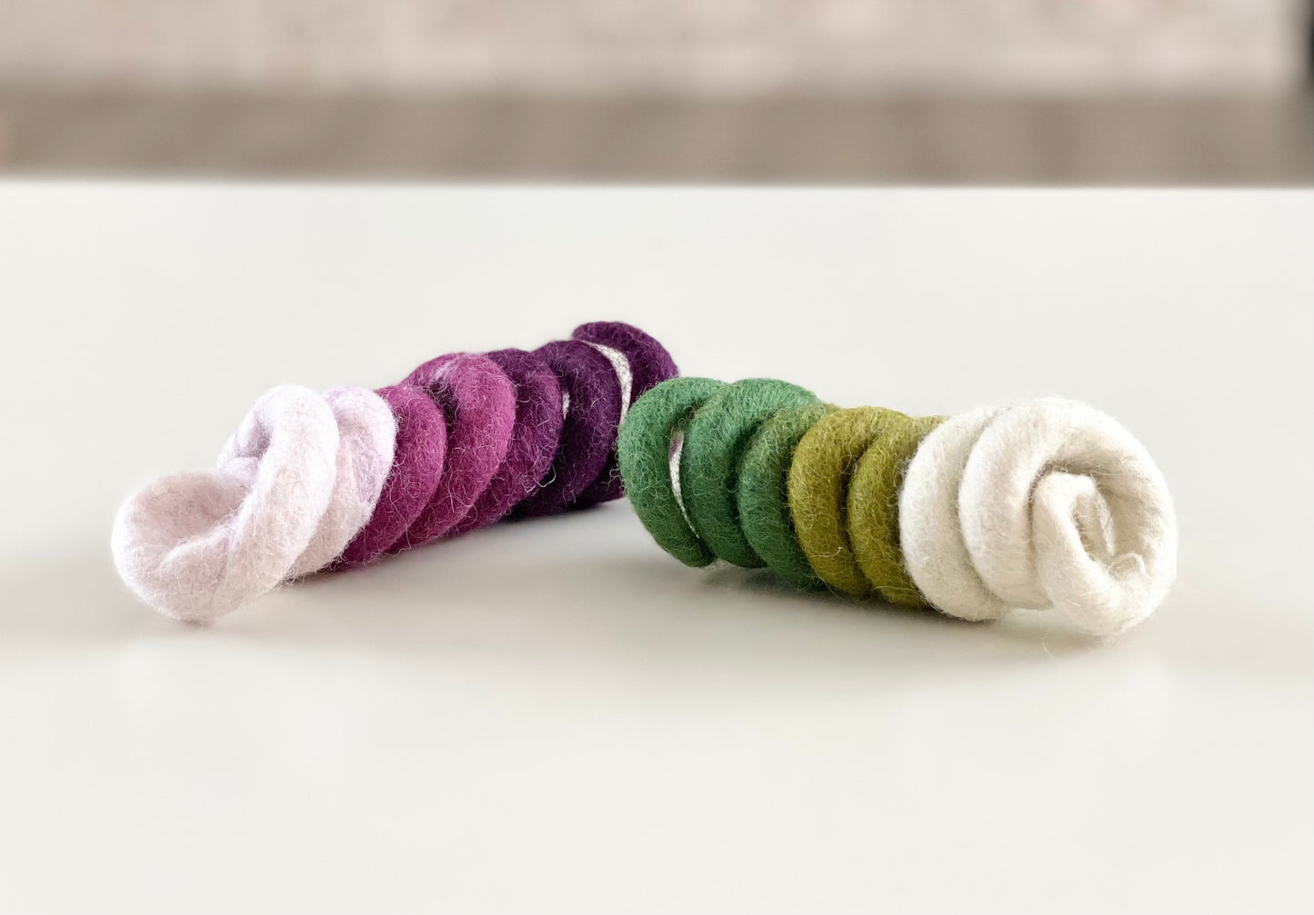 Wool Spiral Kicker Toy