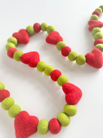 Grinch Heart Garland