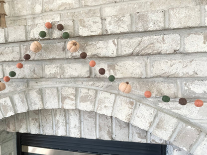 Tan Pumpkin Garland