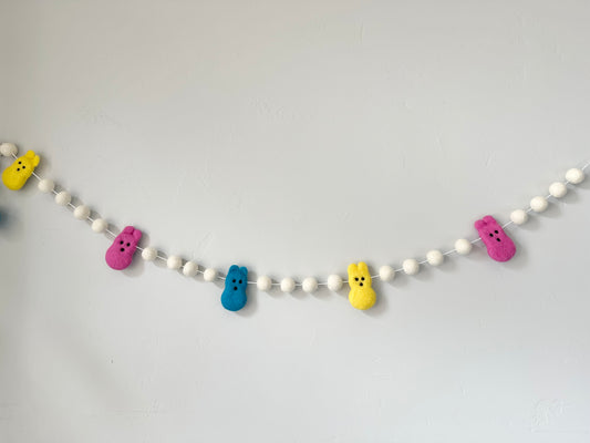 Bright White Bunny Garland