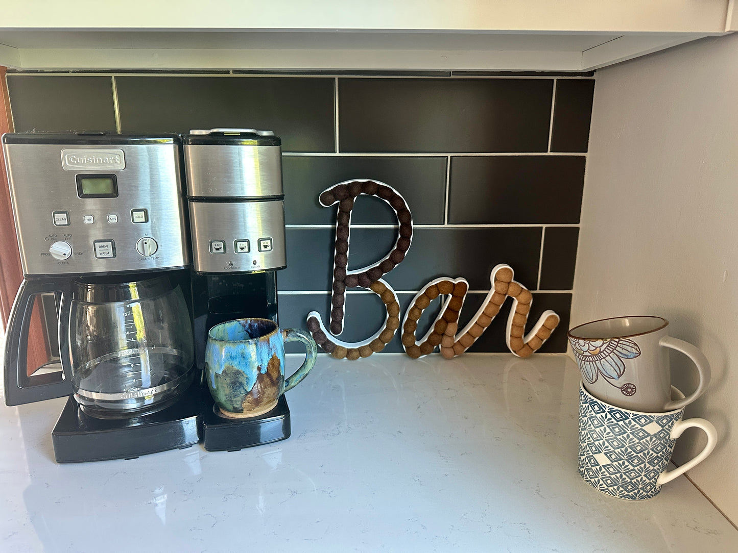 Cursive BAR (Coffee Bar or Alcohol Bar!)