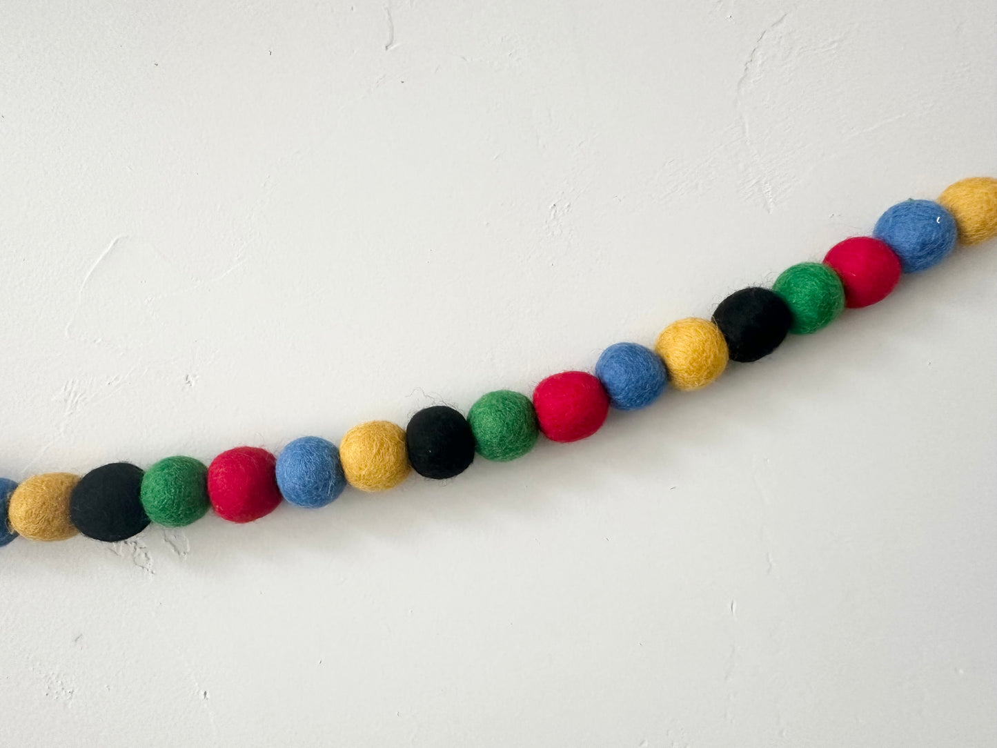 Blue, Gold, Black, Emerald, Red Garland