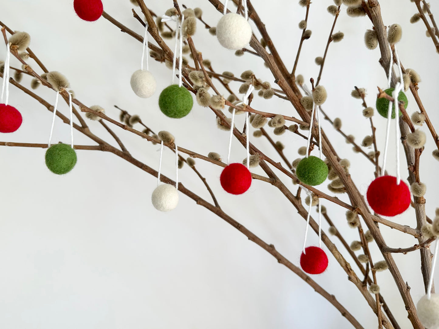 Christmas Felt Ball Ornaments