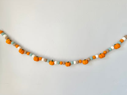 Light Orange Pumpkin Garland