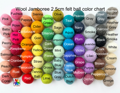 Blue, Gold, Black, Emerald, Red Garland