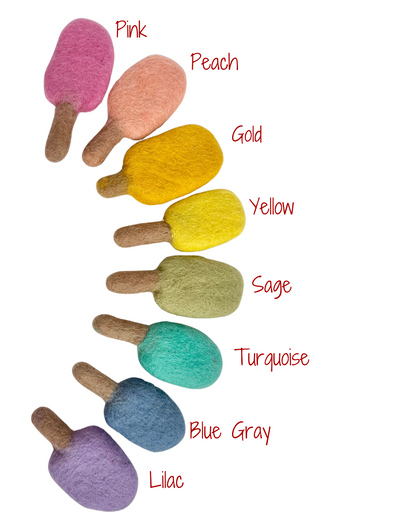 Felted Popsicles