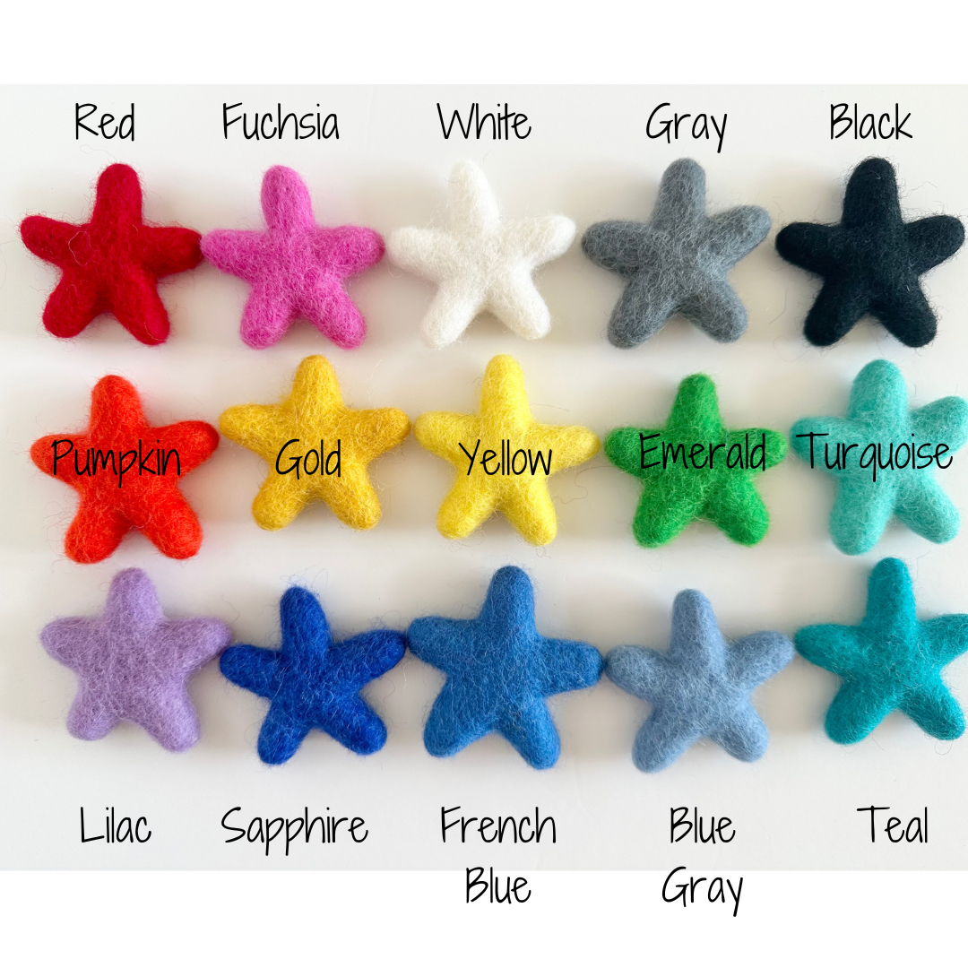 Felted Star Bouquet