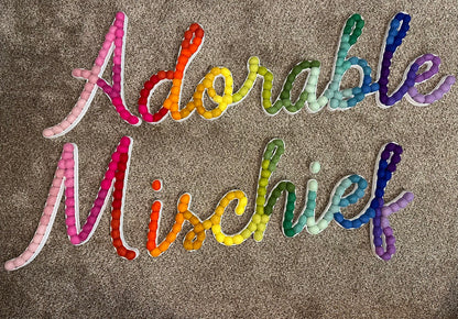 Cursive MISCHIEF