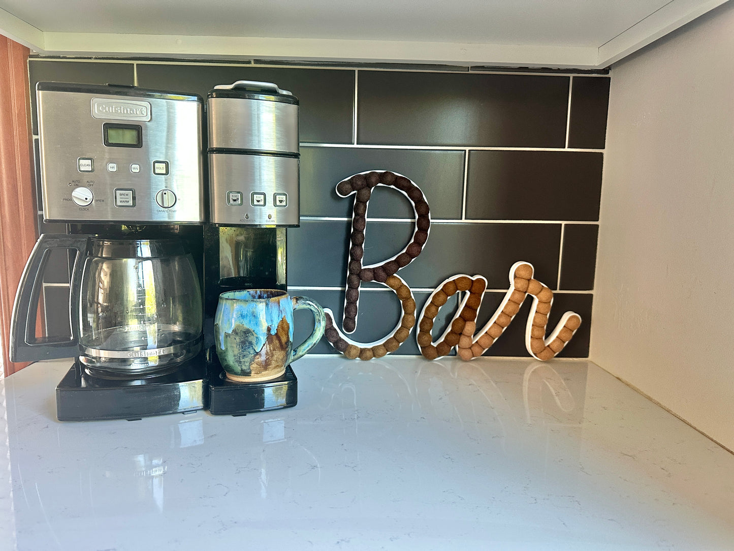 Cursive BAR (Coffee Bar or Alcohol Bar!)