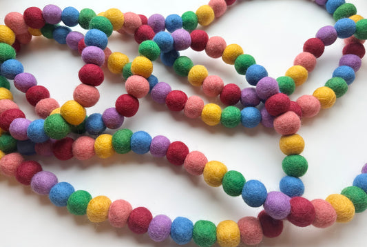 Jewel Tone Rainbow Garland