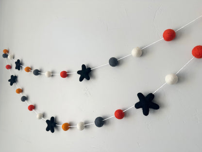 Halloween Black Star Garland