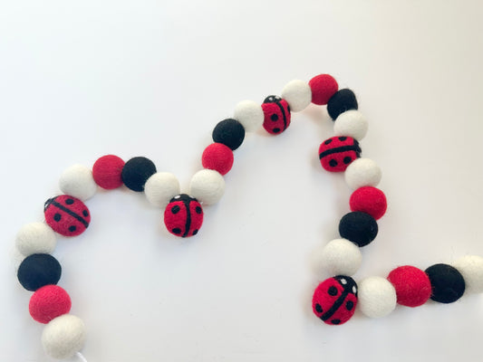 Felt Lady Bug Garland