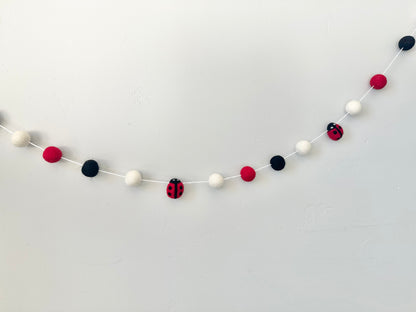 Felt Lady Bug Garland