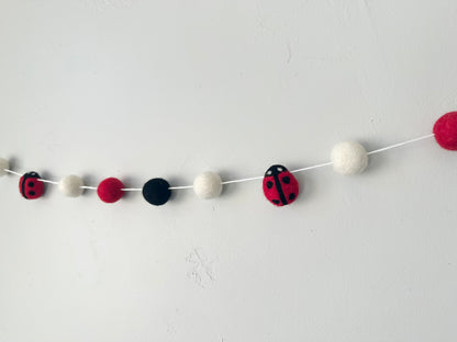 Felt Lady Bug Garland