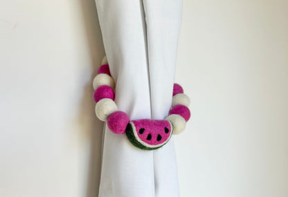 Pink Watermelon Curtain Tie Backs