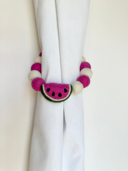 Pink Watermelon Curtain Tie Backs