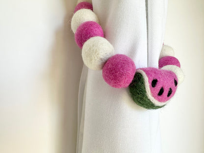 Pink Watermelon Curtain Tie Backs