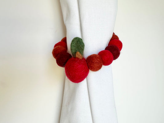 Red Apple Curtain Ties