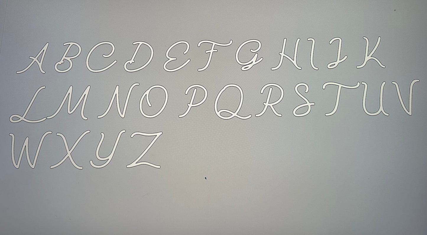 Cursive Capital Letter