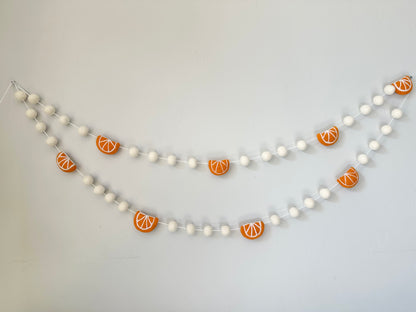 Dried Oranges and Popcorn Garland