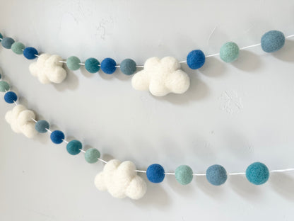 Blue Sky Cloud Garland