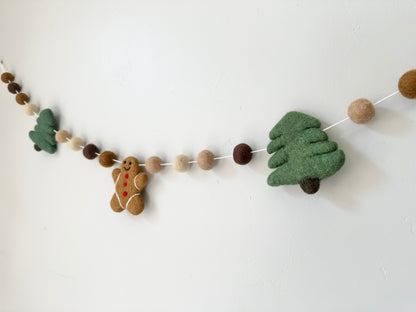 Gingerbread & Tree Garland