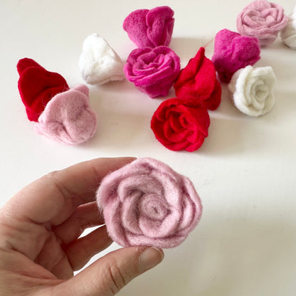 Baby Pink Rose Curtain Ties