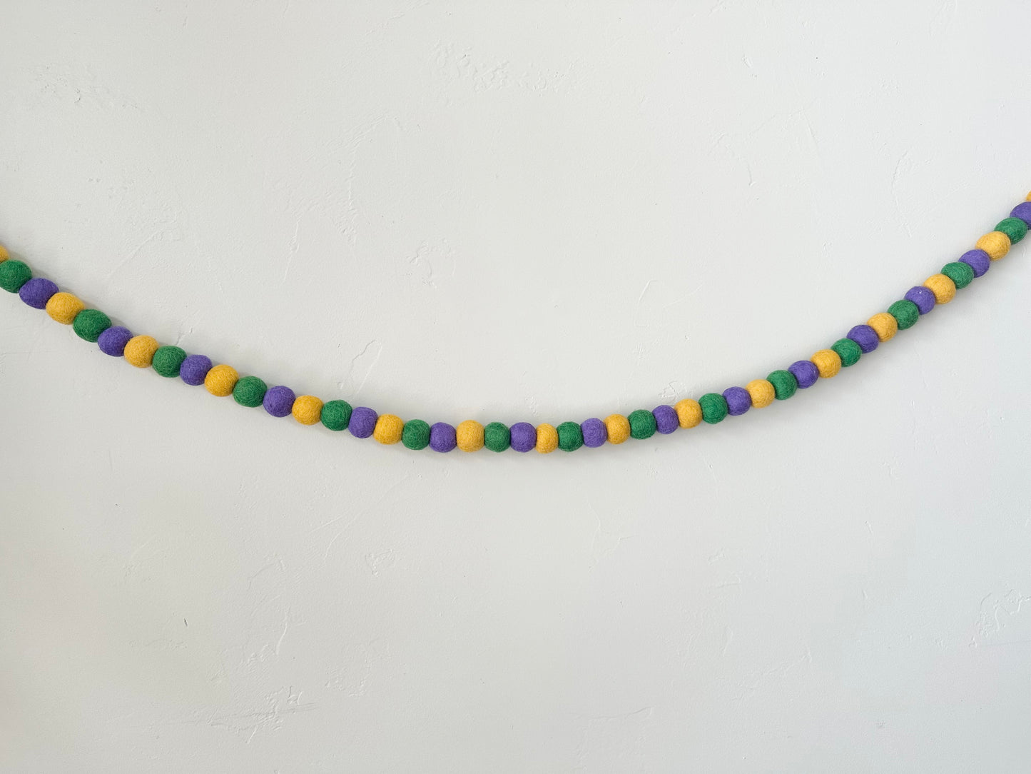 Bright Mardi Gras Garland