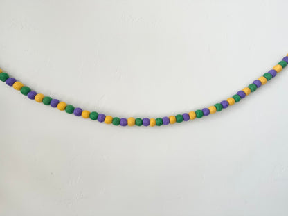 Bright Mardi Gras Garland