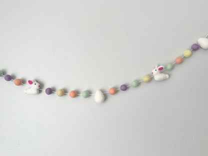 Easter Bunny with Easter Eggs Garland
