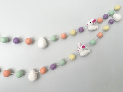 Easter Bunny with Easter Eggs Garland