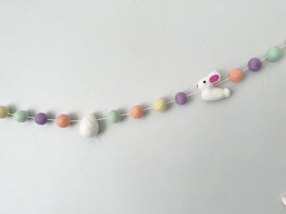 Easter Bunny with Easter Eggs Garland