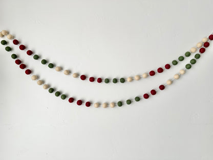 Classy Christmas Color Blocking Garland