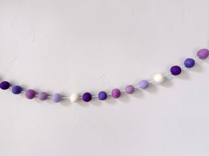 Gradient of Purples Garland