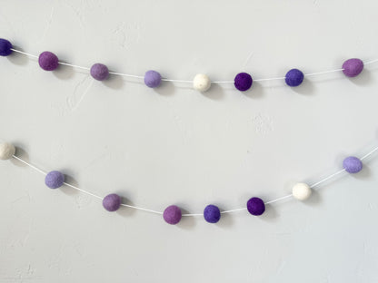 Gradient of Purples Garland
