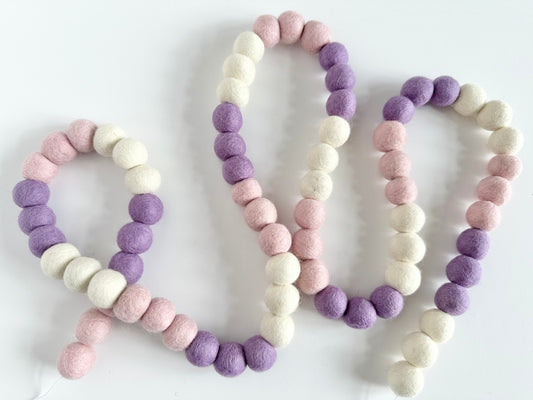 Light Purple & Pink Color Block Garland