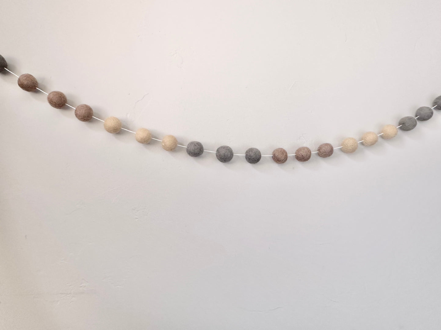 Neutral Greige Color Block Garland
