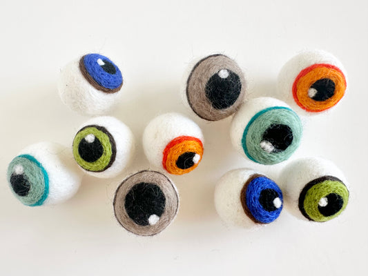 4 cm Wool Felt Eye Ball