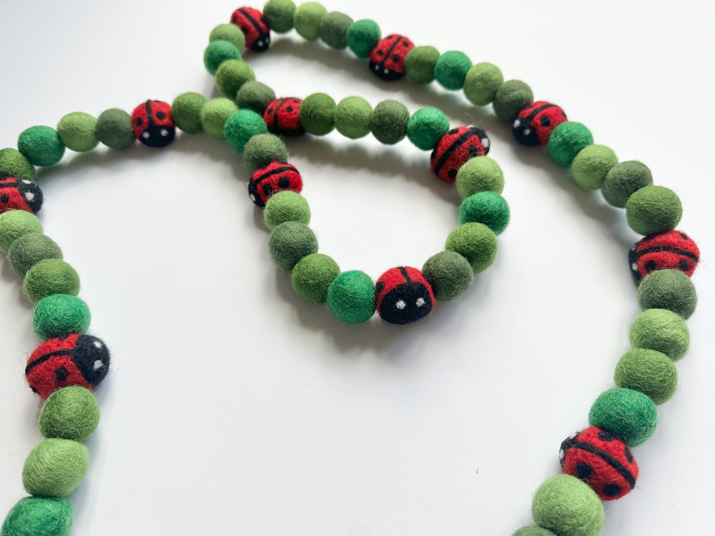 Lady Bug in the Garden Garland
