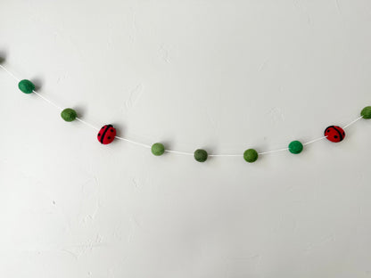 Lady Bug in the Garden Garland