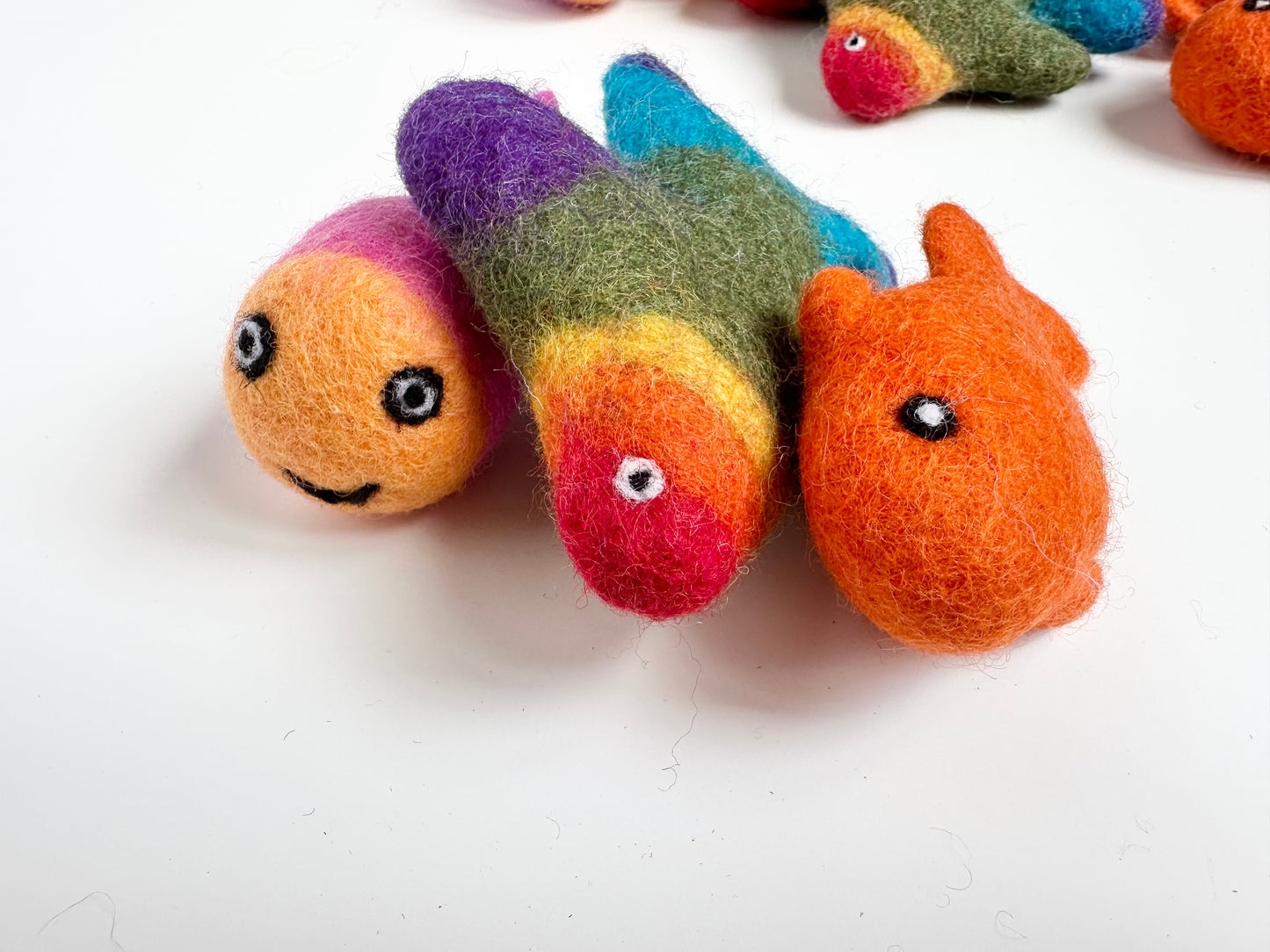Happy Felted Fish