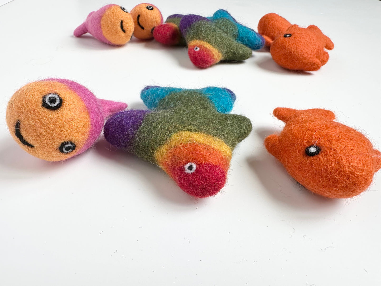 Happy Felted Fish