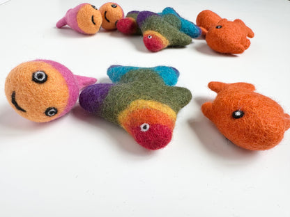 Happy Felted Fish