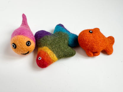 Happy Felted Fish