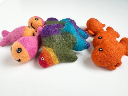 Happy Felted Fish