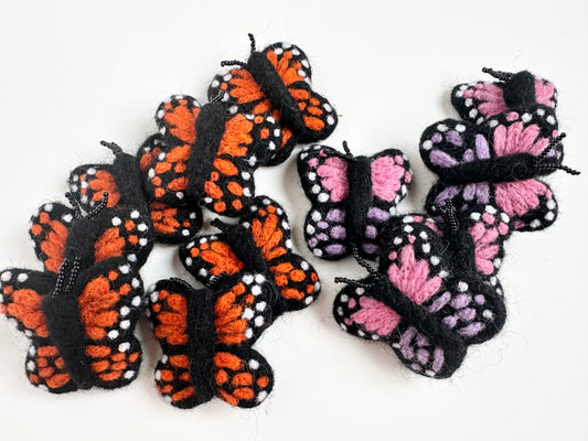 Wool Felted Monarch Butterfly