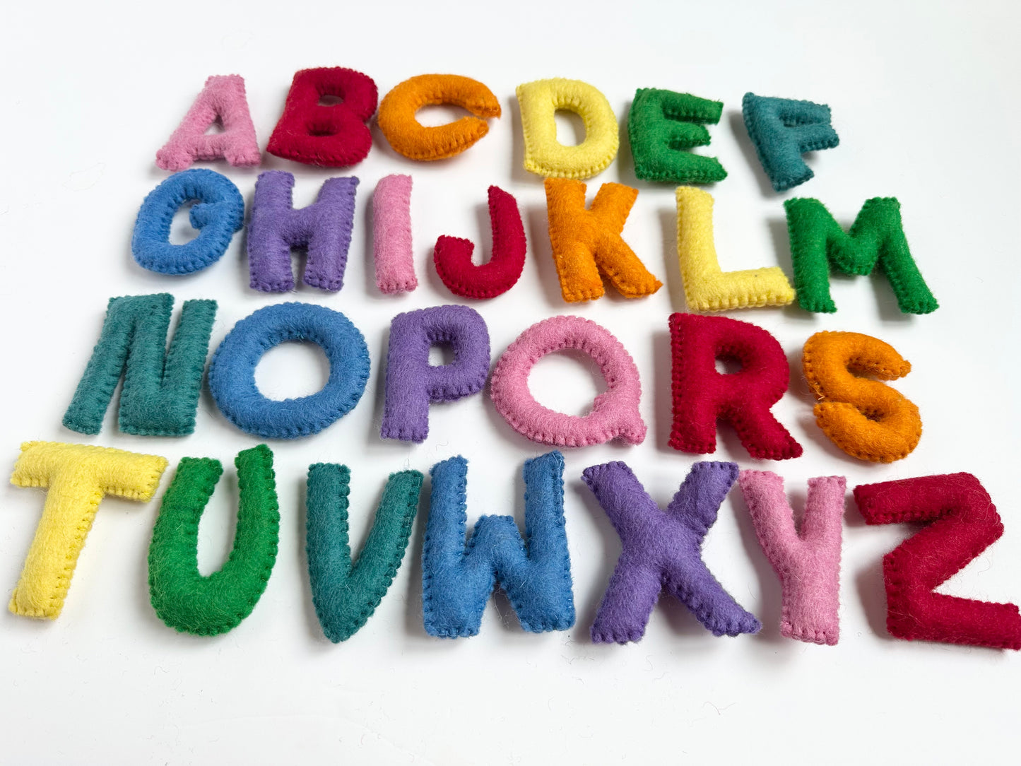 Rainbow Alphabet Felt Letters