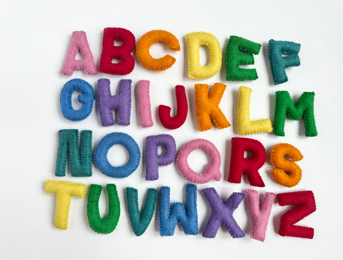 Rainbow Alphabet Felt Letters