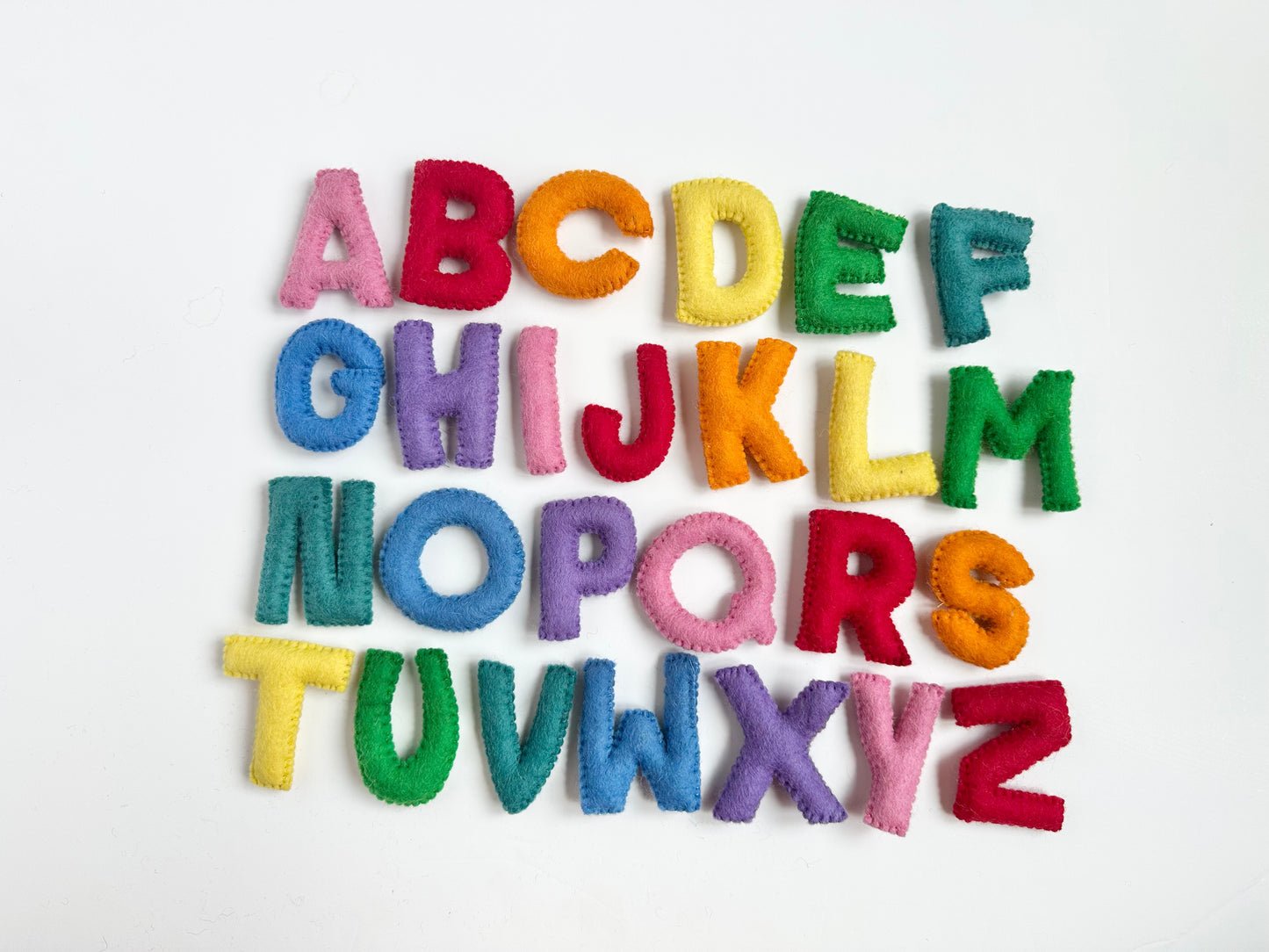 Rainbow Alphabet Felt Letters