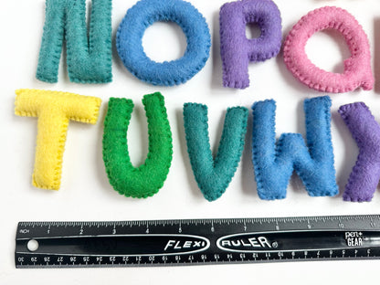 Rainbow Alphabet Felt Letters